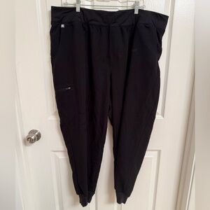 Figs Black Zamora Jogger Scrubs 4XLP